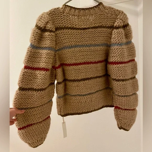 NWT Christy Dawn Leandra Cardigan in Kaleidoscope Stripe size XS 💙♥️💚💛🧡 - Picture 3 of 6